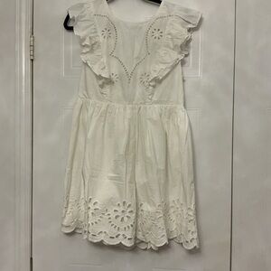 REVOLVE White Eyelet Mini Dress